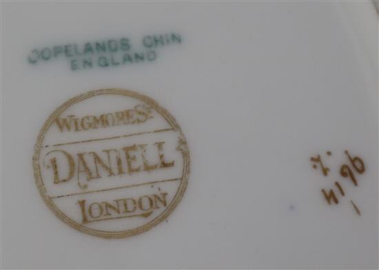 A group of Copeland Spode flower painted ceramics, the latter 18cm